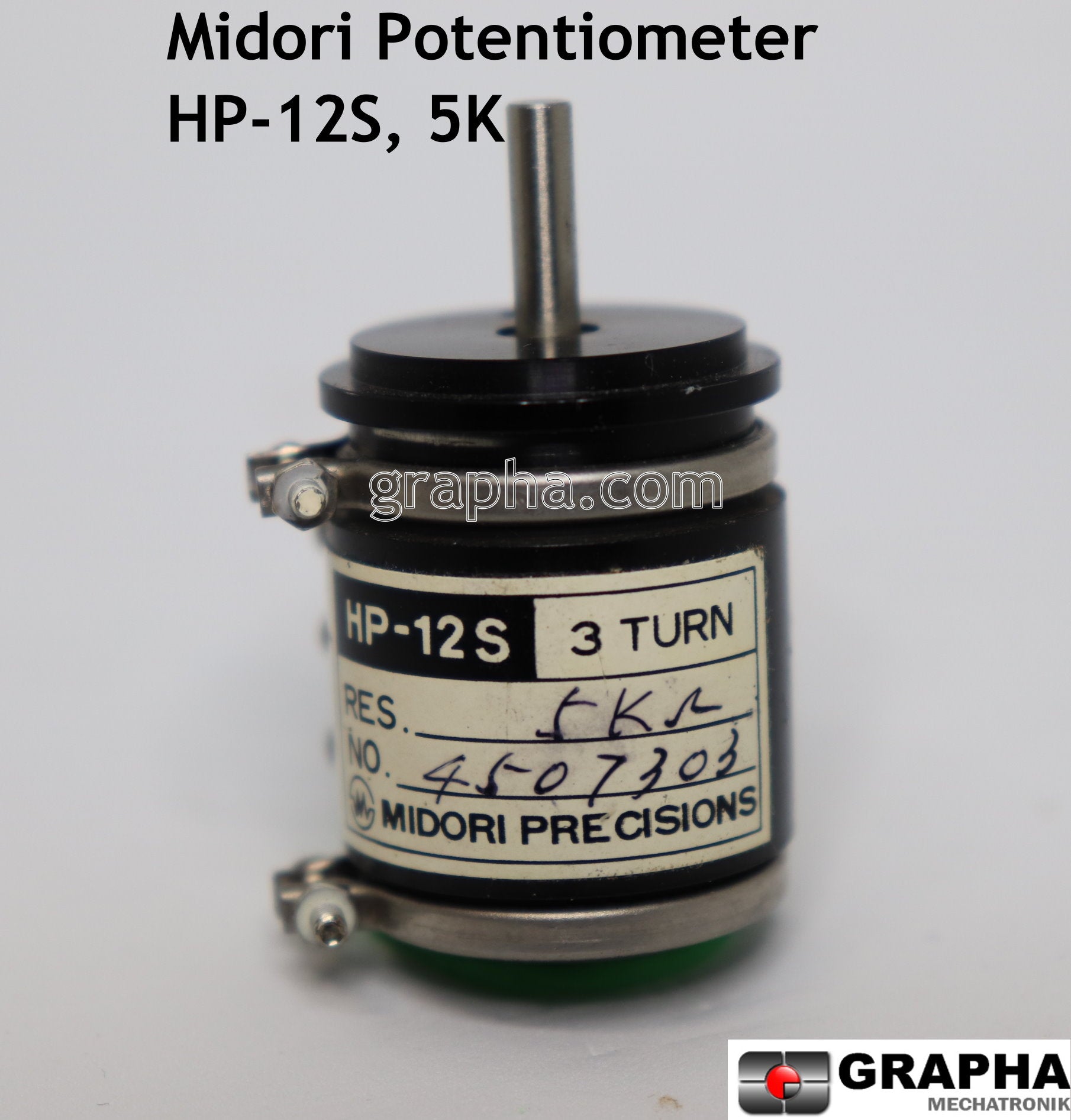 Midori 3 turn potentiometer: HP-12S 5K
